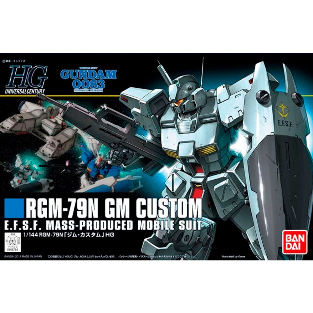 BANDAI HG MOBILE SUIT RGM-79N GM CUSTOM - IRION Juguetería -  BANDAI HG MOBILE SUIT RGM-79N GM CUSTOM - IRION Juguetería -